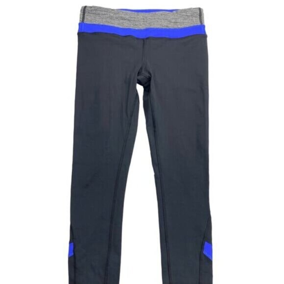 Lululemon Run Inspire Crop II 6 Blue Gray - Picture 2 of 7
